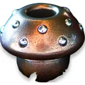 Audacious Concept Amanita Bead - Copper & Silver