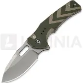 CIVIVI Vexron C24066-2 Stonewashed 14C28N, Green &amp; Tan G10, pocket knife