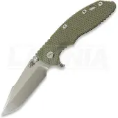 Hinderer XM-18 3.5 Skinny Harpoon Spanto fällkniv, Magnacut, Stonewash, olivgrön