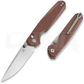 Bestechman Velix - Satin + Stonewash - G10 fällkniv, brun