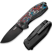 Lionsteel Nano NA01-NB CPM MagnaCut, Old Black Nebula FatCarbon pocket knife