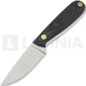 Brisa Necker 70 Full Flat Kydex halskniv, svart