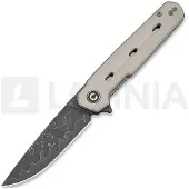 CIVIVI Navo Damascus fällkniv, Ivory G-10