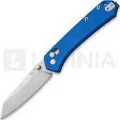 MKM Knives MKM Yipper YP-GBL Stonewashed MagnaCut, Blue G10 pocket knife, Ben Petersen design