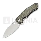 GiantMouse ACE Biblio Ti fällkniv, Green Micarta Lamnia Exclusive