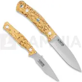Casström Swedish Hunters Combo 14318 Stabilised Curly Birch, hunting knives