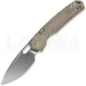 Vosteed Psyop 332 - Stonewash - Micarta fällkniv, grön