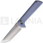 North Mountain Blade Chop 2 Button Lock Micarta Blu