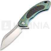 Artisan Cutlery Immortal Framelock CPM S35VN fällkniv, blue/gold