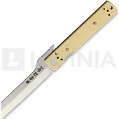 Kanetsune Brushed Brass Linerlock fällkniv