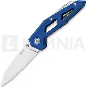 MKM Knives Edge Liner fällkniv, Blue anodized aluminum