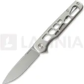 Tactile Knife Rockwall Flipper V2 Skeletonized - Stonewash - Titanium fällkniv