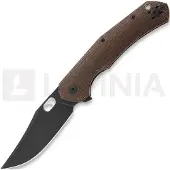 GiantMouse ACE Jutland Burlap Canvas Micarta PVD Vanadis 4E, pocket knife
