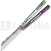 EOS Gremlin balisong kniv, Green/Purple
