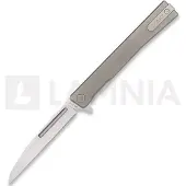 Ocaso Solstice Wharncliffe Satin fällkniv, Gray Titanium