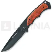 Smith & Wesson Framelock fällkniv, brown wood