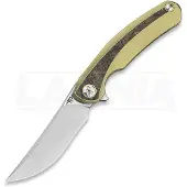 Bestech Sambac - Stonewash + Satin - Titanium + Fat Carbon fällkniv