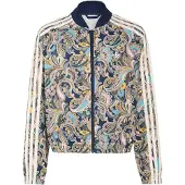 Adidas Originals Sst Loose Cropped Paisley Sweatshirt Med Dragkedja
