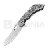 Olamic cutlery Custom Wayfarer 247 Mouflon fällkniv, Hand Engraved, Satin