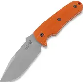Puppy K&T Mini Tactical Puppy kniv, Orange handle, Plain edge