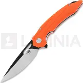 Bestech Ornetta - Blackwash + Satin - G10 fällkniv, orange