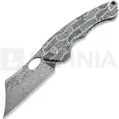 Bestech Skirmish - Damascus - G10, svart, vit