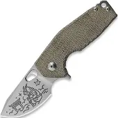 Fox knives Suru Micarta Lamnia Exclusive fällkniv, Frog