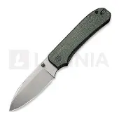 We Knife Big Banter Green Canvas Micarta fällkniv