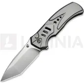 We Knife Zentron WE24094-2 Satin Böhler M390, Gray Titanium, pocket knife