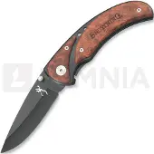 Browning Framelock Drop Point fällkniv, Black/Cocobolo
