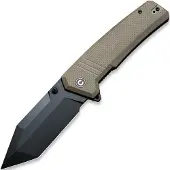 CIVIVI Bhaltair C23024-2 Tan Coarse G10, Black Blade, pocket knife
