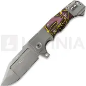 Andre de Villiers Savage Blasted fällkniv, Purple Kirinite
