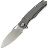 Kunwu Knives Zen - Satin - Titanium fällkniv, Orange Peel Texture