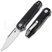 Bestech Syntax - Satin + Stonewash - G10 fällkniv, svart
