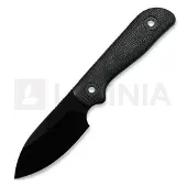 Kunwu Knives Stiffy P. - DLC - Micarta kniv, svart
