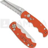 Spyderco Autonomy with Safety fällkniv, orange, tandad