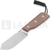 Straight Line Digger - Stonewashed - Natural Canvas Micarta kniv