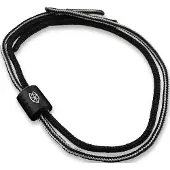 The James Brand The Alder ES215970-10 Black Titanium, Black/BW, paracord lanyard with bead