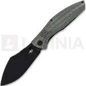 Bestech Lockness - Blackwash - Black Canvas Micarta fällkniv