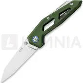 MKM Knives Edge Liner fällkniv, Green anodized aluminum
