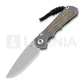 Chris Reeve Inkosi fällkniv, small, natural micarta canvas, drop point