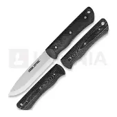 RealSteel Bushcraft individual + G10 black/white scales kniv