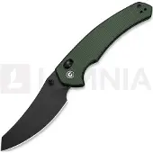 CIVIVI Sixgill C24050-3 Black Stonewashed Green Canvas Micarta, pocket knife