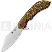 Olamic cutlery Wayfarer 247 Cutlass fällkniv, Molten/Scalloped Ti, Satin