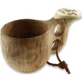 Pahantekijä Pellosta Moose Antler Kuksa, Curly, elk, 2 holes
