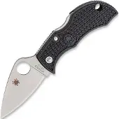 Spyderco Manbug MBKLFP Leafshape VG-10, Black FRN, pocket knife