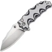 CIVIVI Natterjack fällkniv, Milled White & Black G10, Satin