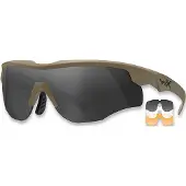 Wiley x WileyX Rogue Comm Grey/Clear/Rust Matte Tan Frame