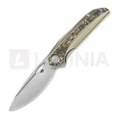 Bestech Senu - Hand Rrubbed Satin - Titanium w/Fat Carbon fällkniv