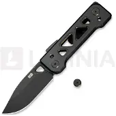 We Knife Tyro WE24001-1 Blackwashed CPM 20CV, Black Golden Titanium, Snecx Tan design, pocket knife